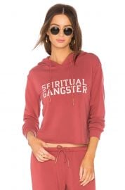 Varsity Crop Hoodie by Spiritual Gangster at Revolve