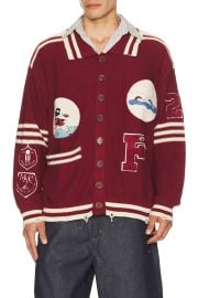 Varsity Patch Collared Cardigan at Revolve