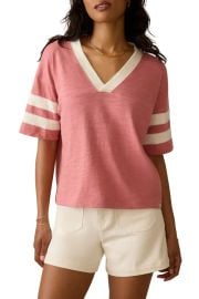Varsity Stripe Organic Cotton T Shirt in Flint Varsity at Nordstrom
