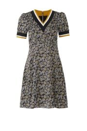 Varsity Trim Floral Dress by Slate Willow at Rent The Runway