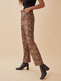 Veda 5 Pocket Leather Pant by Reformation at Reformation