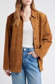 Veda Lincoln Suede Shirt Jacket at Nordstrom