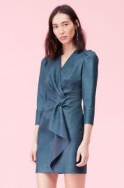 Vegan Leather Wrap Dress at Rebecca Taylor