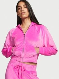 Velour Full-Zip Hoodie - Victoriax27s Secret - vs at Victoria's Secret