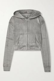 Velour hoodie at Net a Porter