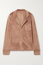 Velour sleep shirt at Net a Porter