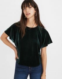 Velvet Butterfly Top at Madewell