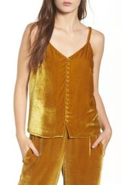 Velvet Button-down Cami by Madewell at Madewell