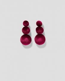 Velvet Earrings by Zara at Zara