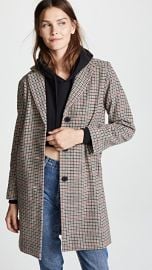 Velvet Graham Houndstooth Coat at Shopbop