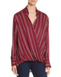 Velvet Heart Striped Faux-Wrap Shirt  Women - Bloomingdale s at Bloomingdales