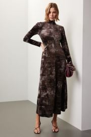 Velvet Mock Neck Dress by Rosetta Getty Collective for 60 Rent the Runway at Rent the Runway