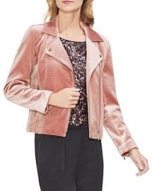 Velvet Moto Jacket at Bloomingdales