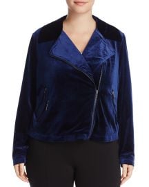 Velvet Moto Jacket at Bloomingdales