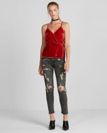 Velvet Wrap Cami by Express at Express