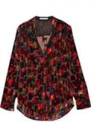 Velvet and organza shirt at The Outnet