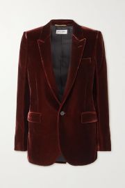 Velvet blazer at Net a Porter