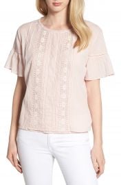 Velvet by Graham  amp  Spencer Cotton Lace Blouse   Nordstrom at Nordstrom