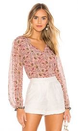 Velvet by Graham  amp  Spencer Mel Blouse in Pink from Revolve com at Revolve