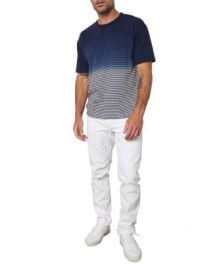 Velvet by Graham Spencer Jameson02 Cotton Dip Dyed Stripe Pocket Tee Bloomingdales at Bloomingdales