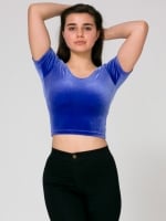 Velvet crop tee at American Apparel at American Apparel