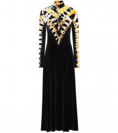 Velvet maxi dress at Mytheresa