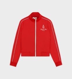 Vendome Track Jacket - RubyWhite Sporty amp Rich at Sporty and Rich