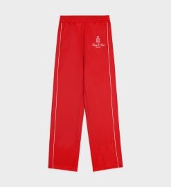 Vendome Track Pant - RubyWhite Sporty amp Rich at Sporty and Rich