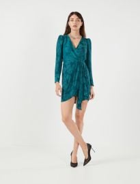 Vera Surplice Mini Dress Dresses BCBGMAXAZRIA at Bcbgmaxazria