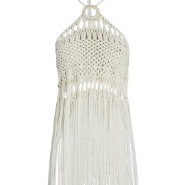 Verandah Hand-Knotted Macrame Halter Top at Intermix