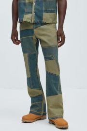 Verdugo Stacked Slim Flare Jeans - Olivecombo Fashion Nova at Fashion Nova