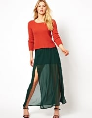 Vero Moda  Vero Moda Maxi Skirt at Asos