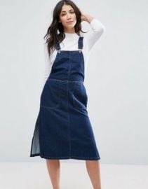 Vero Moda Denim Pinafore Dress at asos com at Asos