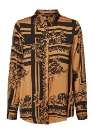 Vero Moda Mimi Printed Blouse Tobacco Brown  McElhinneys at McElhinneys