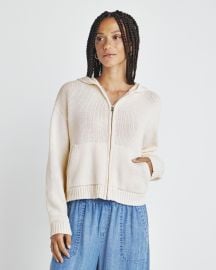 Vero Zip Up Sweater Hoodie Splendid at Splendid