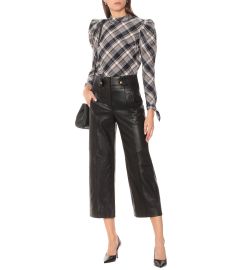 Veronica Beard - Agee wide-leg leather pants at Mytheresa