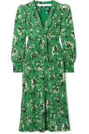 Veronica Beard - Amber floral-print silk-blend midi dress at Net A Porter