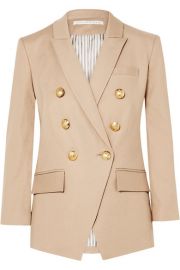 Veronica Beard - Empire Dickey double-breasted linen-blend twill blazer at Net A Porter