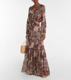 Veronica Beard - Isra printed silk maxi dress at Mytheresa