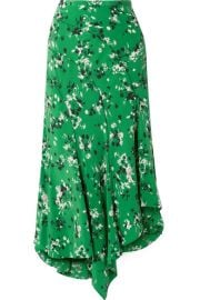 Veronica Beard - Mac asymmetric floral-print silk-blend midi skirt at Net A Porter