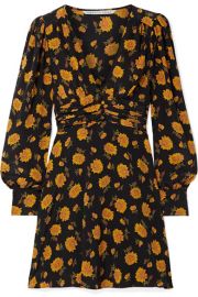 Veronica Beard   Marion floral-print silk crepe de chine mini dress at Net A Porter