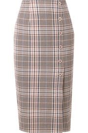 Veronica Beard - Melor checked cotton-blend midi skirt at Net A Porter