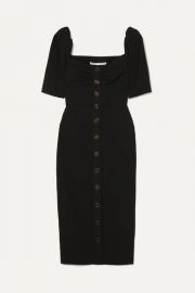 Veronica Beard - Trace button-detailed cady dress at Net A Porter