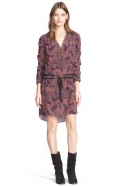 Veronica Beard   x27 Benson  x27  Paisley Print Silk Dress   Nordstrom at Nordstrom