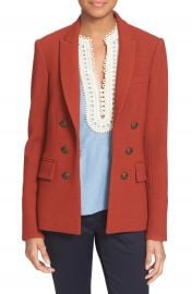 Veronica Beard   x27 Peninsula  x27  Faux Double Breasted Blazer at Nordstrom