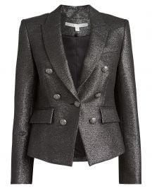 Veronica Beard  Diego Lurex Dickey Blazer at Intermix