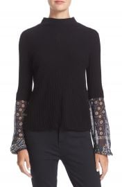 Veronica Beard  Moon  Mixed Media Sweater at Nordstrom