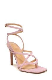 Veronica Beard Abriella Ankle Strap Sandal in Platinum Size 5.5 at Nordstrom