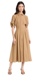 Veronica Beard Adavi Dress Desert Khaki 14 at Shopbop