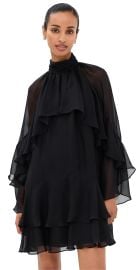 Veronica Beard Adlington Silk Dress Black 6 at Shopbop